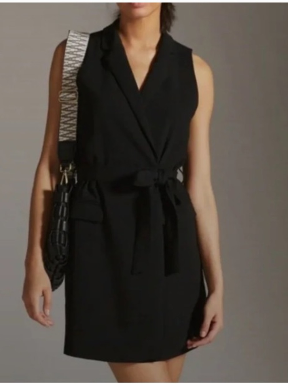 Anthropologie Sleeveless Vest Mini Dress